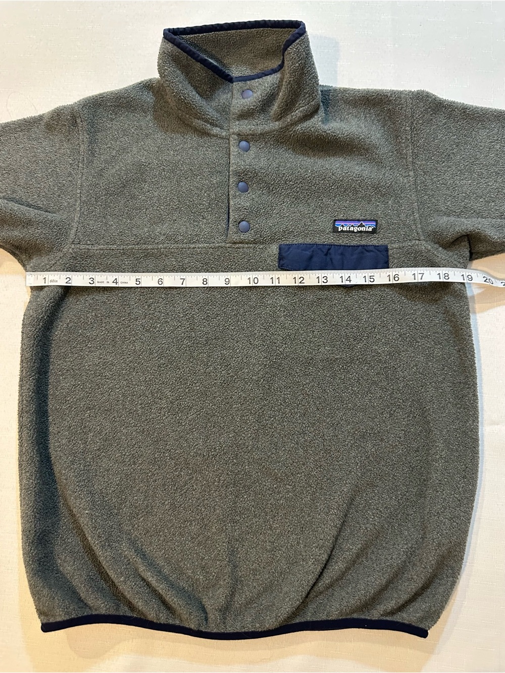 Patagonia Synchilla Snap-T Fleece Pullover Gray Navy Women’s XS - Picture 7 of 12